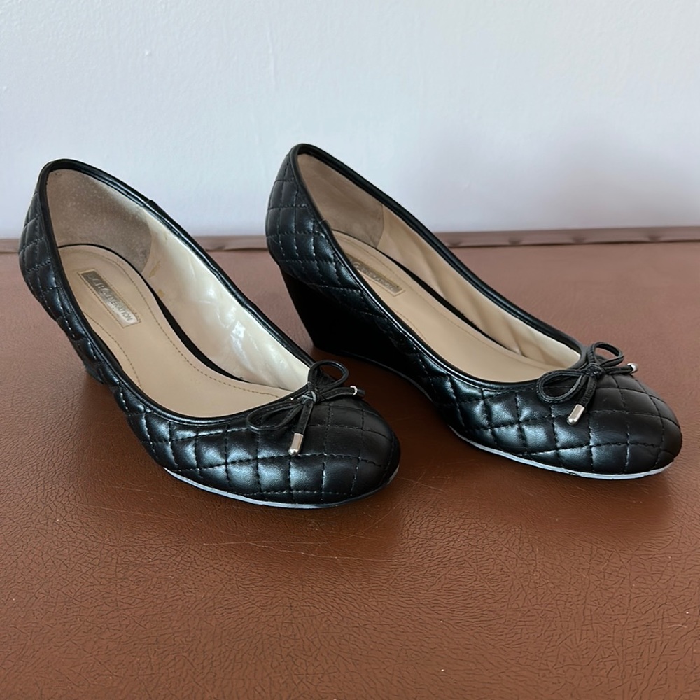BCBG quilted wedges